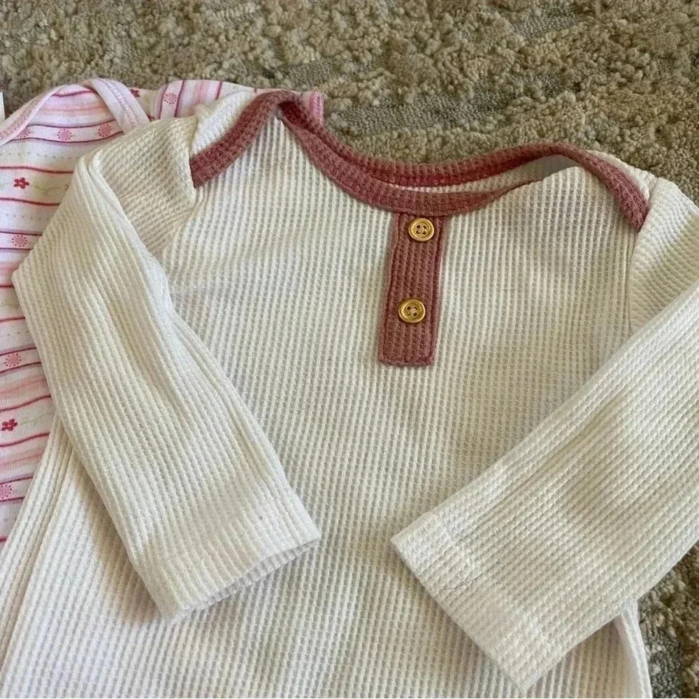 3-6 months Baby Girl Bundle Lot of Sleepsuits Footsies Bodysuits Onesies Pink